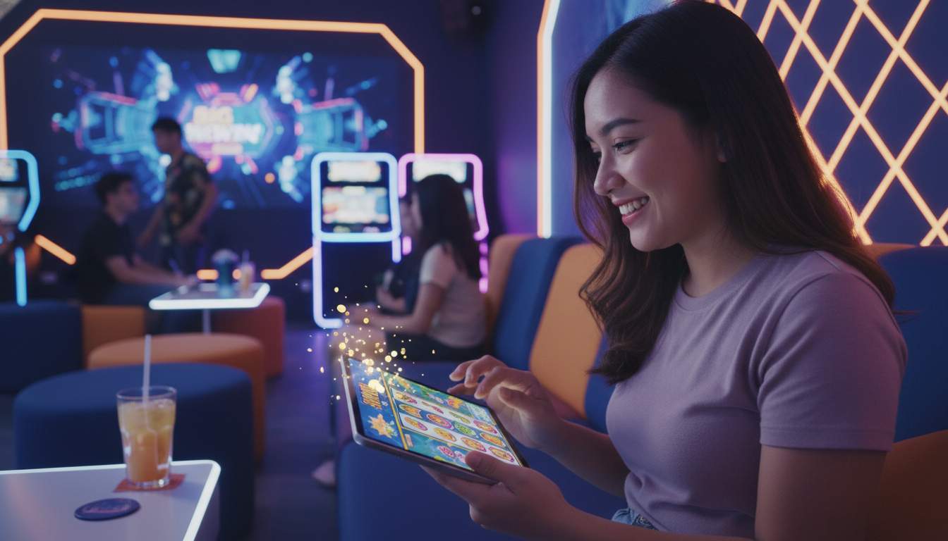 Exciting Slot Games to Explore Woman enjoying slot games online