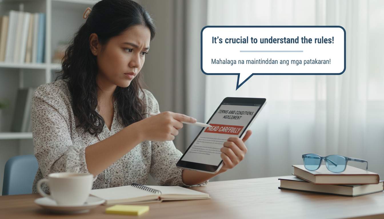 Getting to Know the Rules Understanding terms and conditions